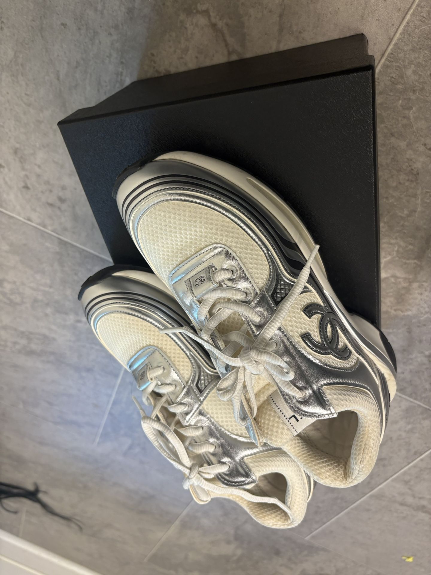 Chanrl Metallic Sneakers