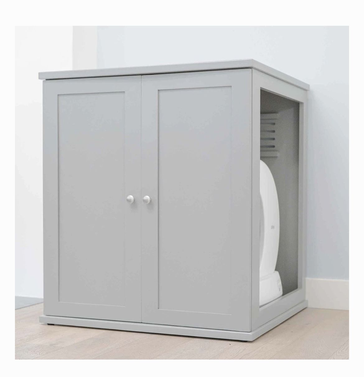 The Refined Feline Self Cleaning Litter Box Cabinet