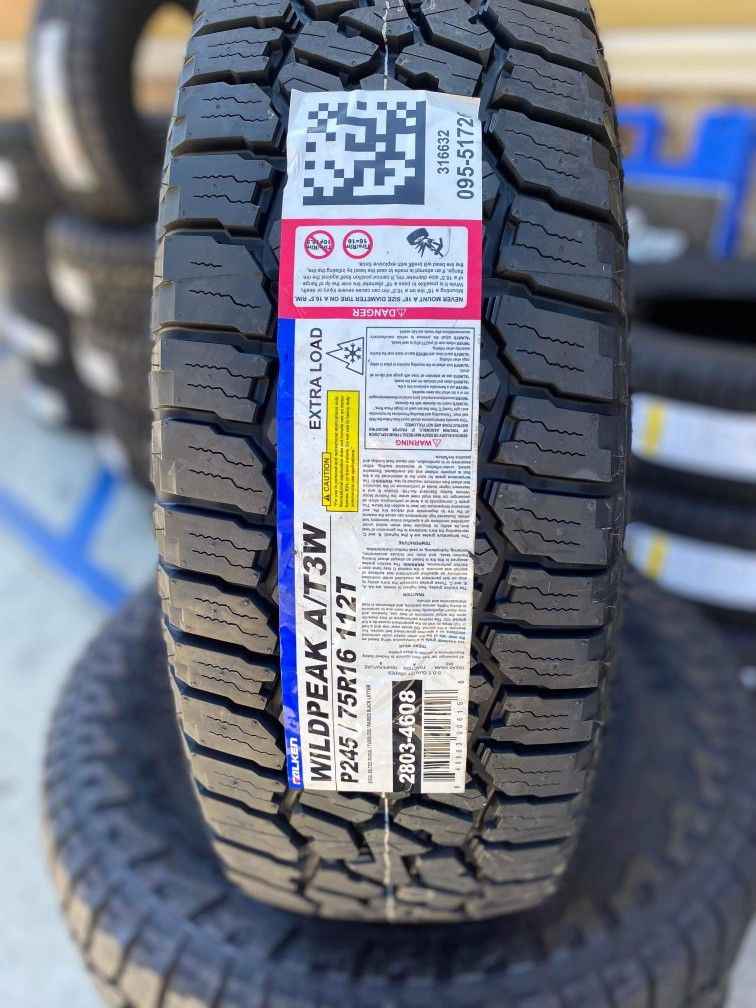 245/75/16 falken wildpeak New Tires Installed and Balanced