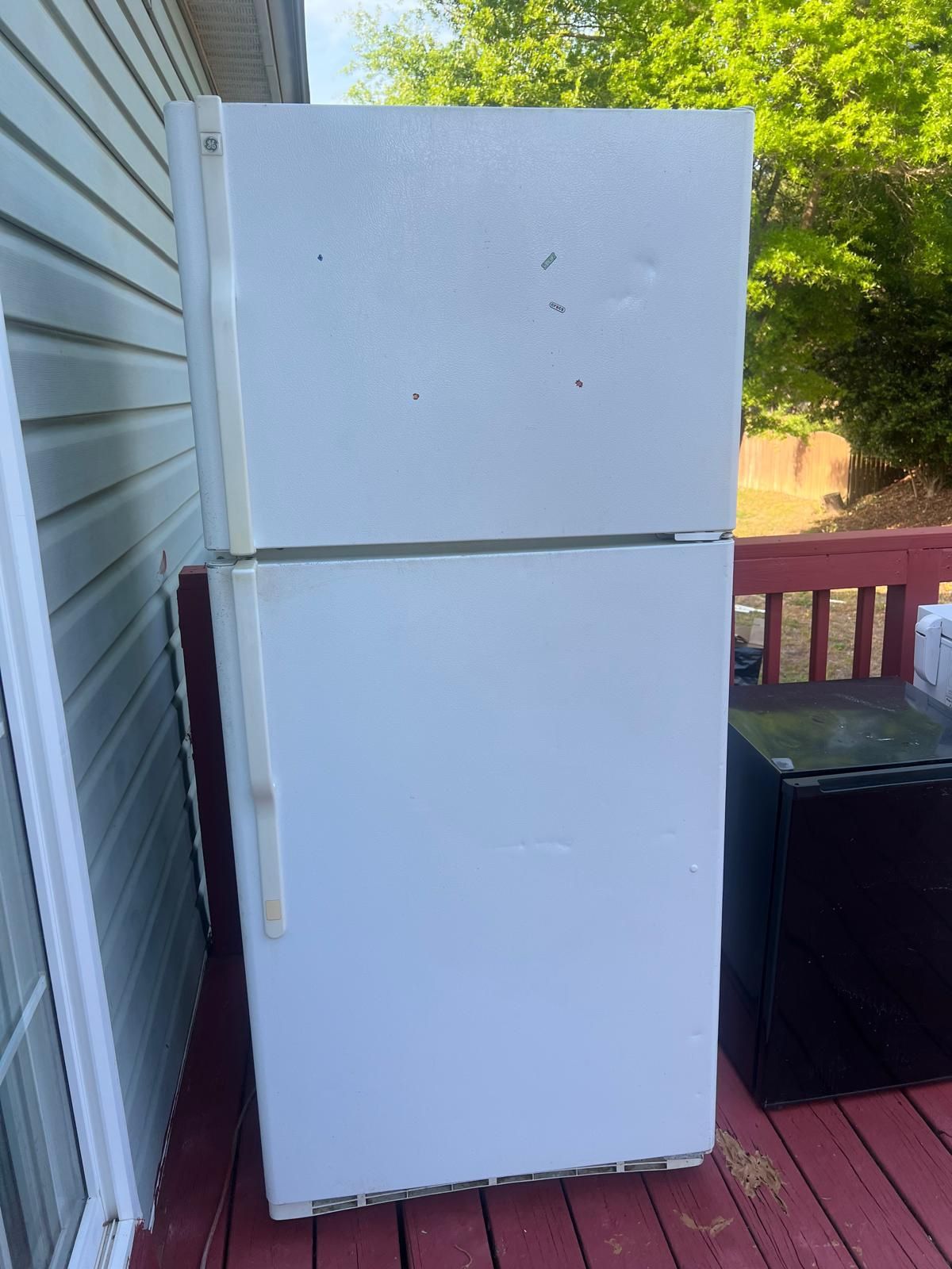 White GE Refrigerator