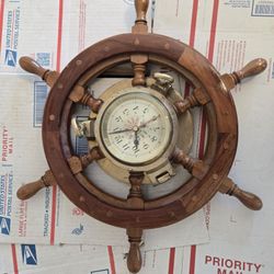 Brass Ships Clock Wheel 