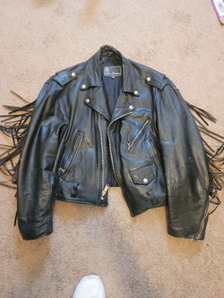 Motorcycle jacket size 46 fringed