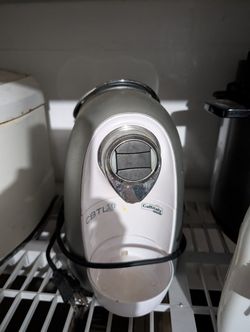 CBTL Kaldi Single-Cup Espresso/Coffee/Tea Brewer by The Coffee Bean & Tea Leaf, White On Silver