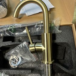 Gold Vanity Bathroom Faucet Open Box 