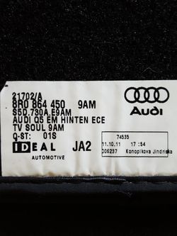 New Audi Q5 Floor Mats OEM