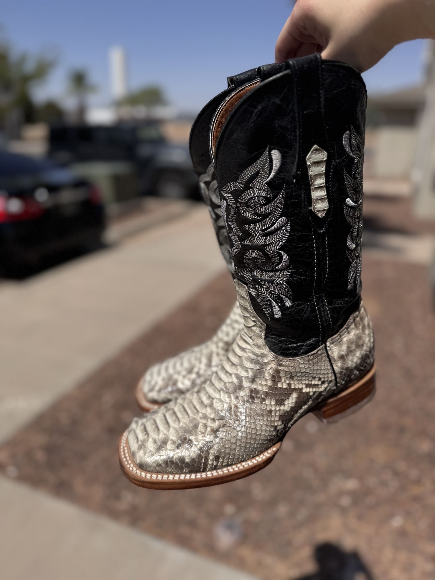 python skin boots