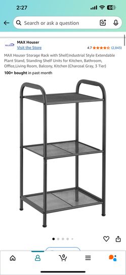 Storage Rack with Shelf