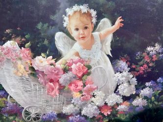 Baby Angel (Cherub) Painting