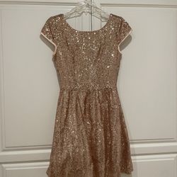 Gold Short sequined Dress