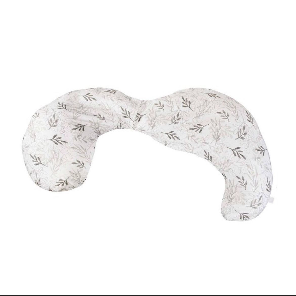 Boppy Total Body Pillow w/ Removable Pillow Cover - Gray Wispy Leaves