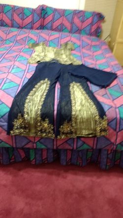 Three peace Long Party Dress