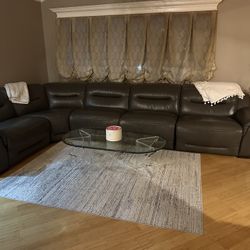 Leather Grey Couches