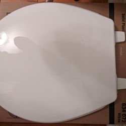 White Toilet Seat and Cover 