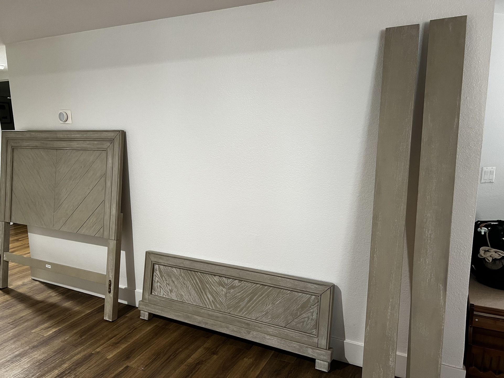 Queen Bed frame With Foldable Box Spring