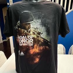 Medal of Honor Warfighter Black Shirt XL Limited Edition Gaming Collectible 2012