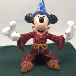 Arribas Brothers Disney Limited Edition Fantasia Sorcerer Mickey Mouse Swarovski Crystal Figurine