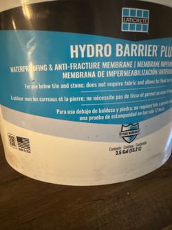 Hydrogen by laticrete roll on waterproofing.