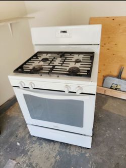 Stove Gas Stove oven Whirlpool White, Good Condition, Fully Works, Delivery Available, Free Replacement Warranty!