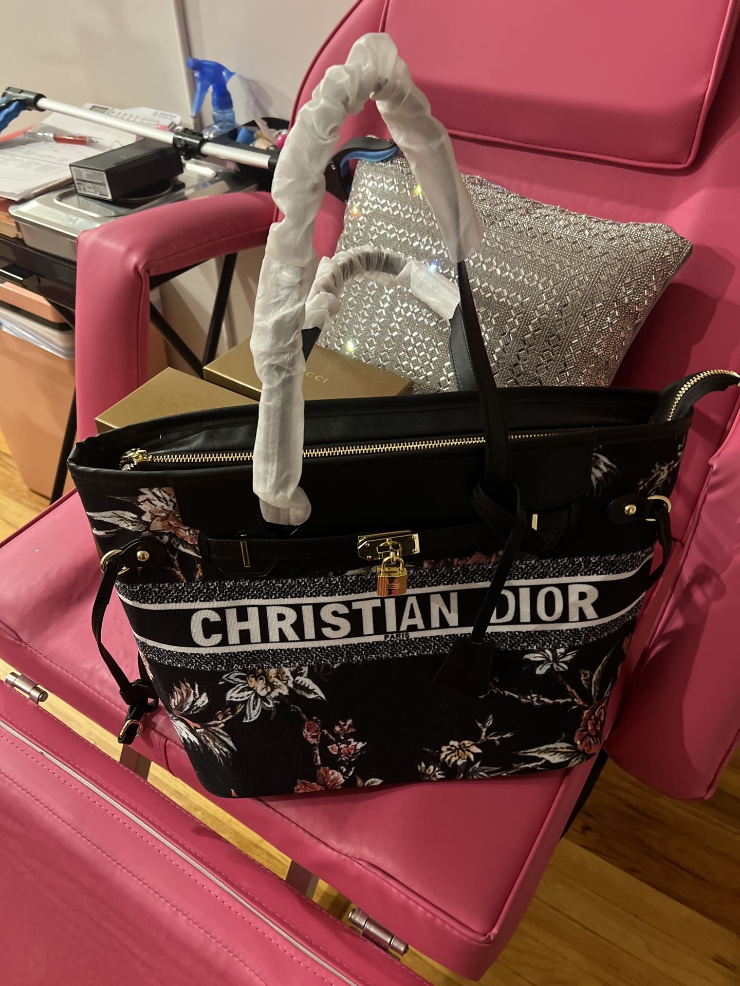 Satchel Purse Tote Bag Christian Dior