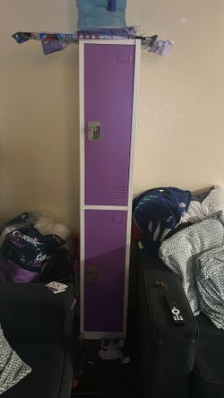 Purple storage locker
