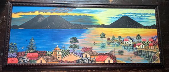 Guatemala Lake Atlitan Painting