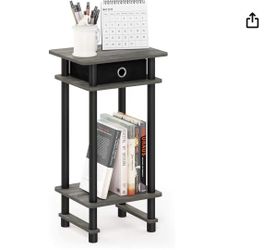 [Used] Furinno Tall End Table with Storage