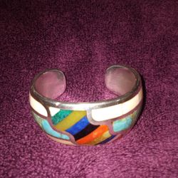 MULTI STONE CUFF  BRACELET 