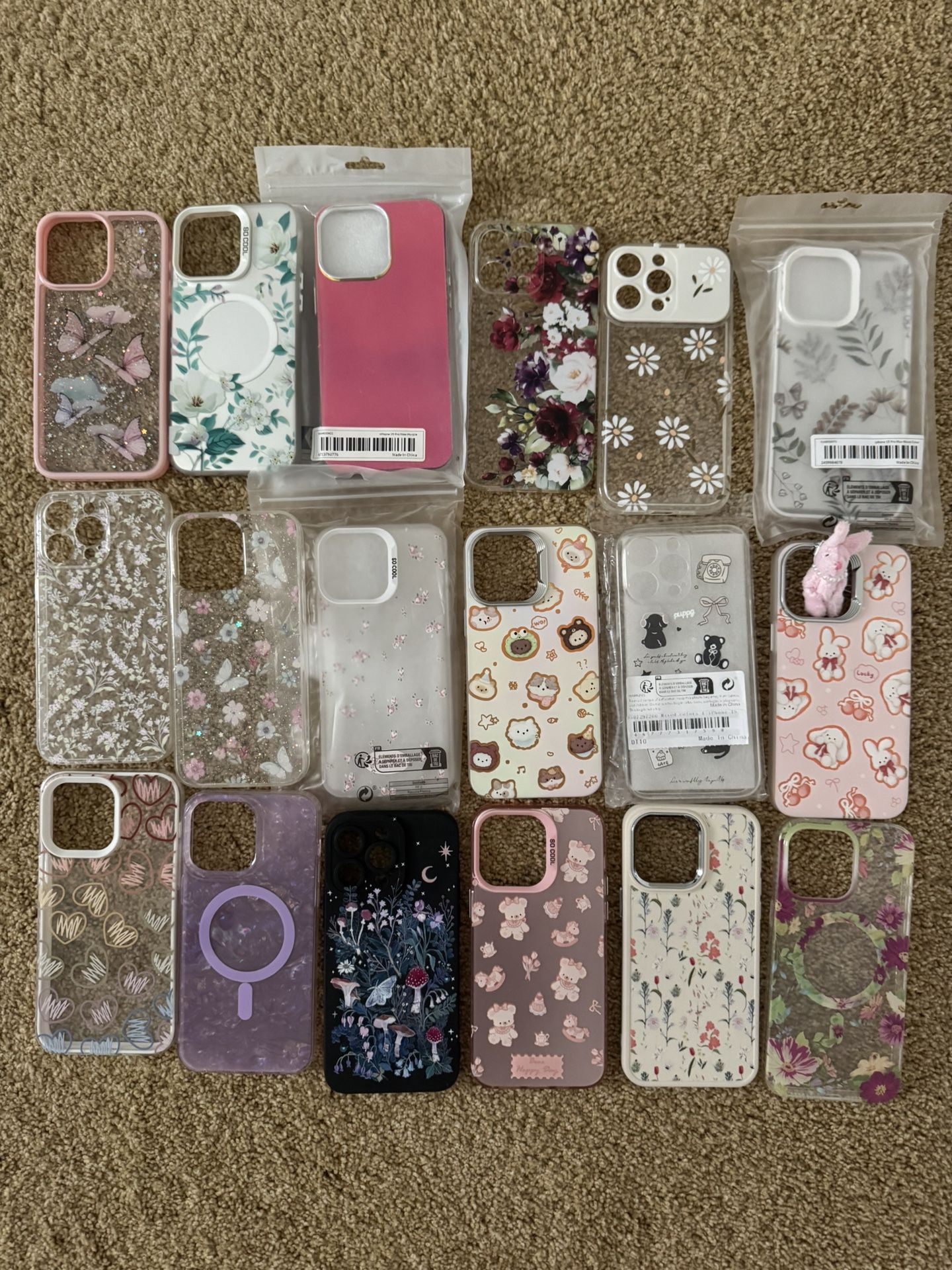 Lot Of (18) Iphone 15 Pro Max Cases