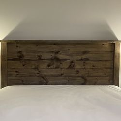 King Size Wooden Rustic Headboard