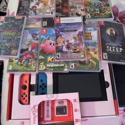 Nintendo Switch Comes With 11 Games  Memory Card I Only Used The Switch 2 Times To Charge 