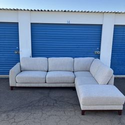 Gray Living Spaces Sectional Sofa 