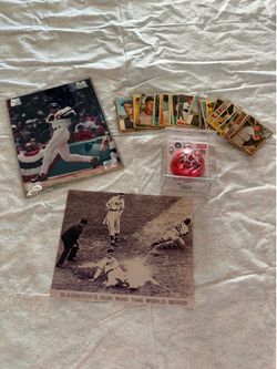 Boston Red Sox playing cards, ornament & action photos