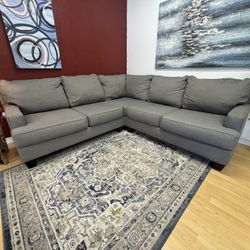 Ashley Furniture- Gray Sectional Couch (Delivery Available)