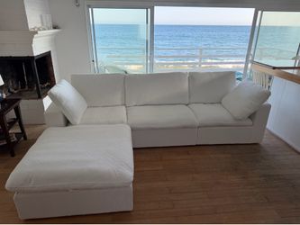(NEW!) White Cloud Sectional Sofa Couch