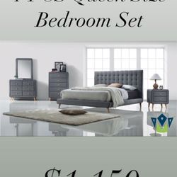 4-PCS Queen Size Bedroom Set in Offer 🔥🔥🔥
