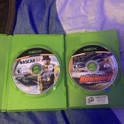 Original Xbox Games NASCAR 07 And Burnout Revenge 