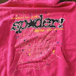 Magenta Sp5der Hoodie Size M