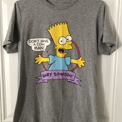Bart Simpson “Don’t have a cow man” T-Shirt boys size Small