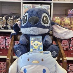 Combo Plush- 36in Stitch, Hello Kitty Bag, Disney Miniso Stitch