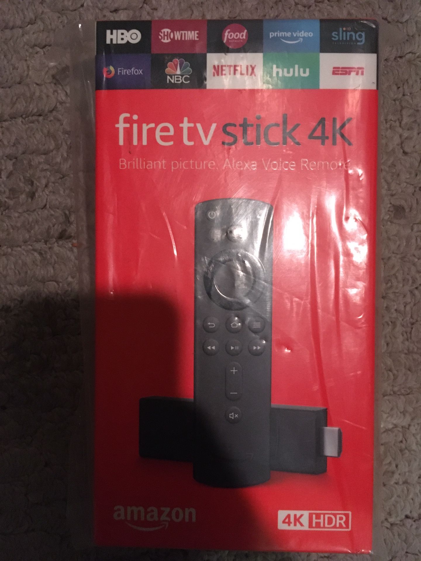 Brand new seal box Firetv Fire Stick 4k Hdr Amazon Tv