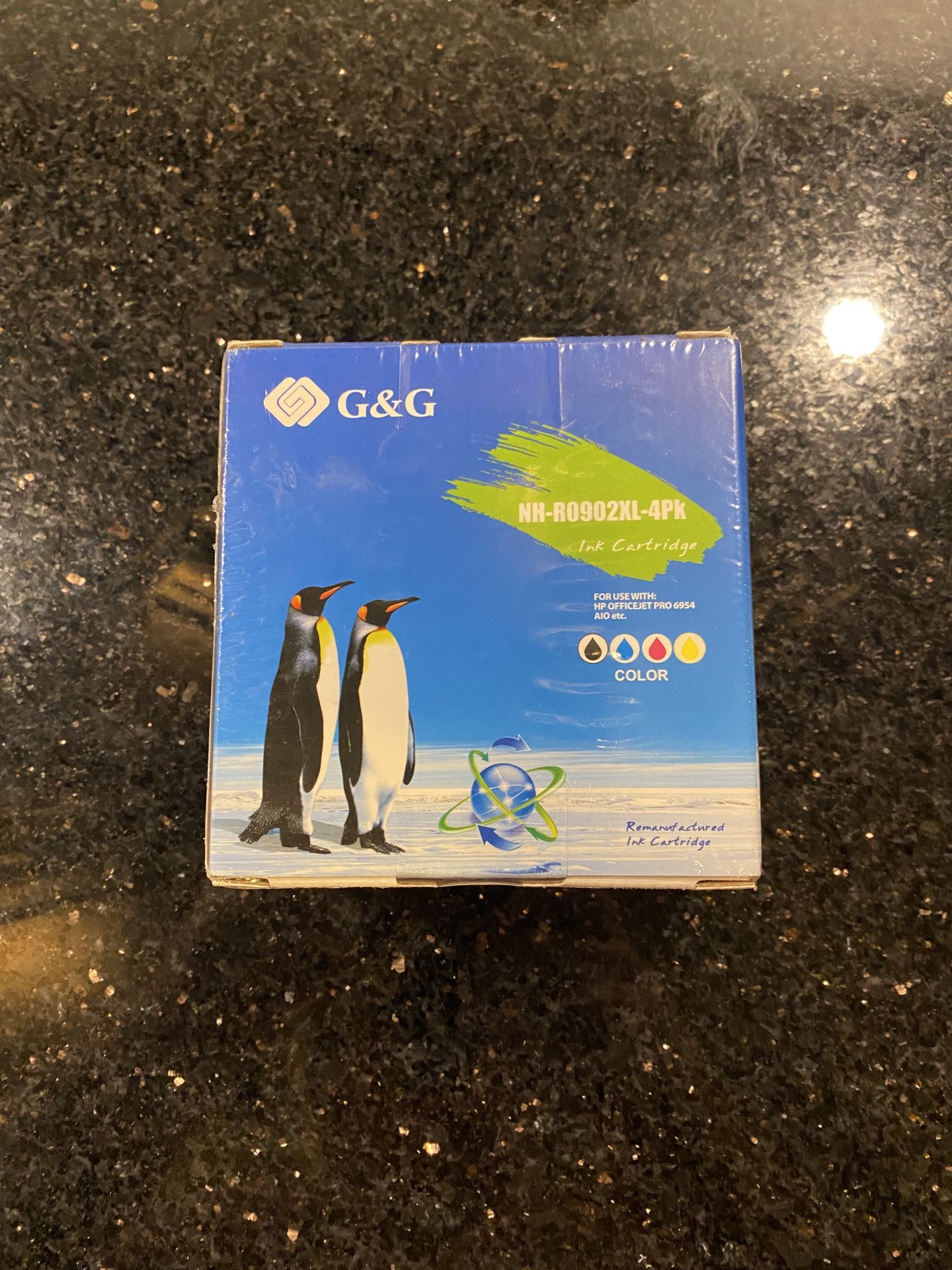 G&G NH-R0902XL 4PK Ink Cartridge for HP OfficeJet Pro 6954 AIO etc (see below)