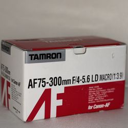 TAMRON AF75-300MM F/4-5.6 LD MACRO (1:3.9) For Canon-AF