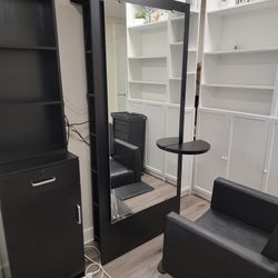 Single Side Stylist Mirror With Coffee Table 