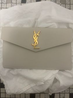 Yves saint laurent pouch bag cream color authentic