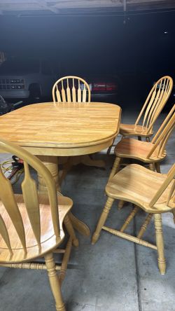 Mesa de madera de 7 piezas, comedor