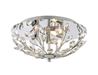 Crystal Flush Mount Ceiling Light Fixture