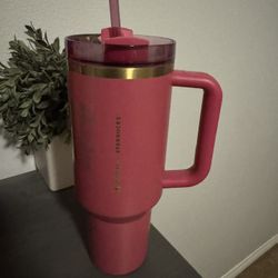 Dark Pink Starbucks Stanley 