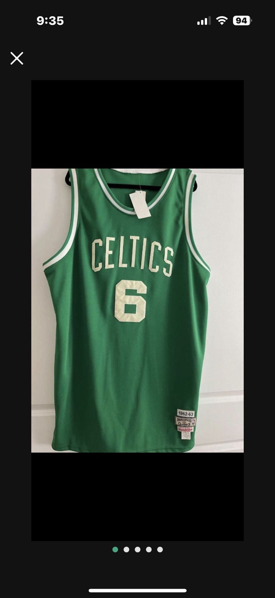 Boston Celtics Bill Russell #6