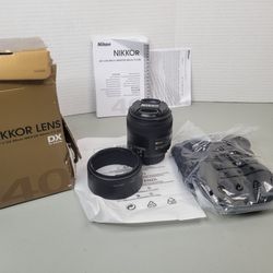 Nikon - 40mm f/ 2.8 G AF-S DX Micro NIKKOR Lens