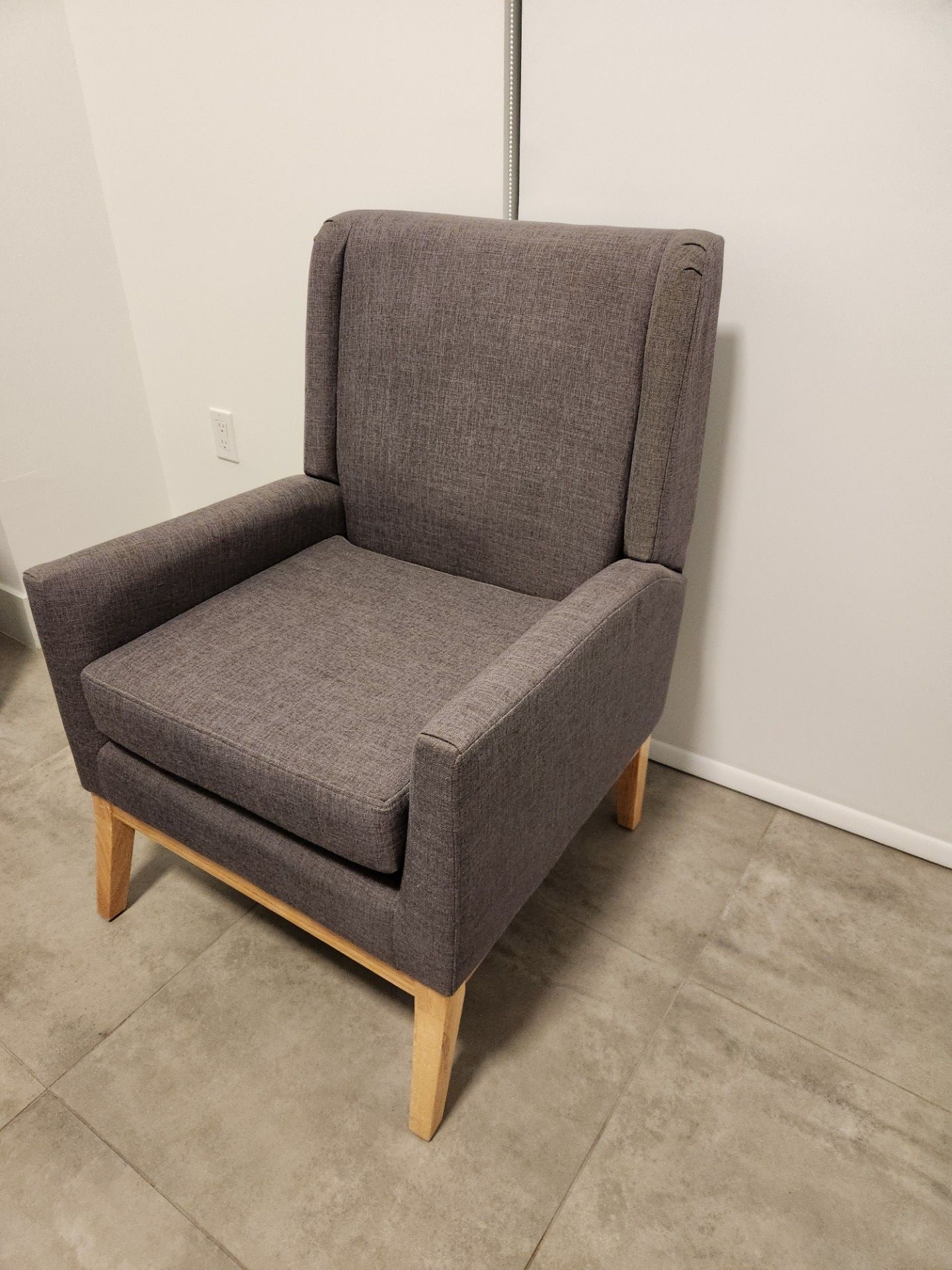 Grey armchair